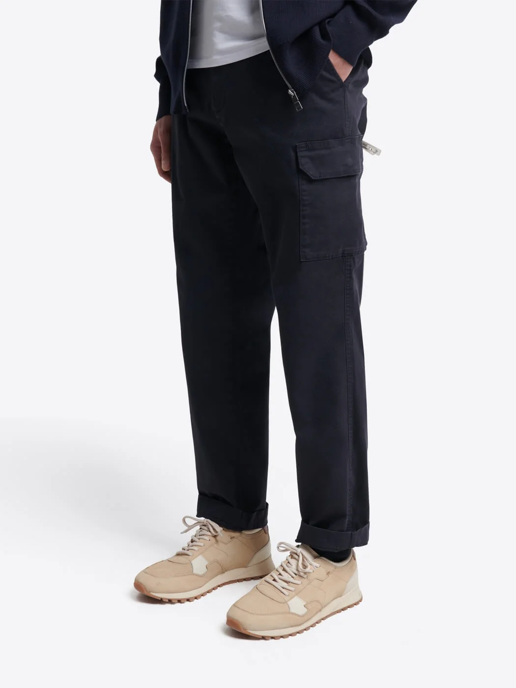 Pantalon cargo slim en coton stretch - Image 2