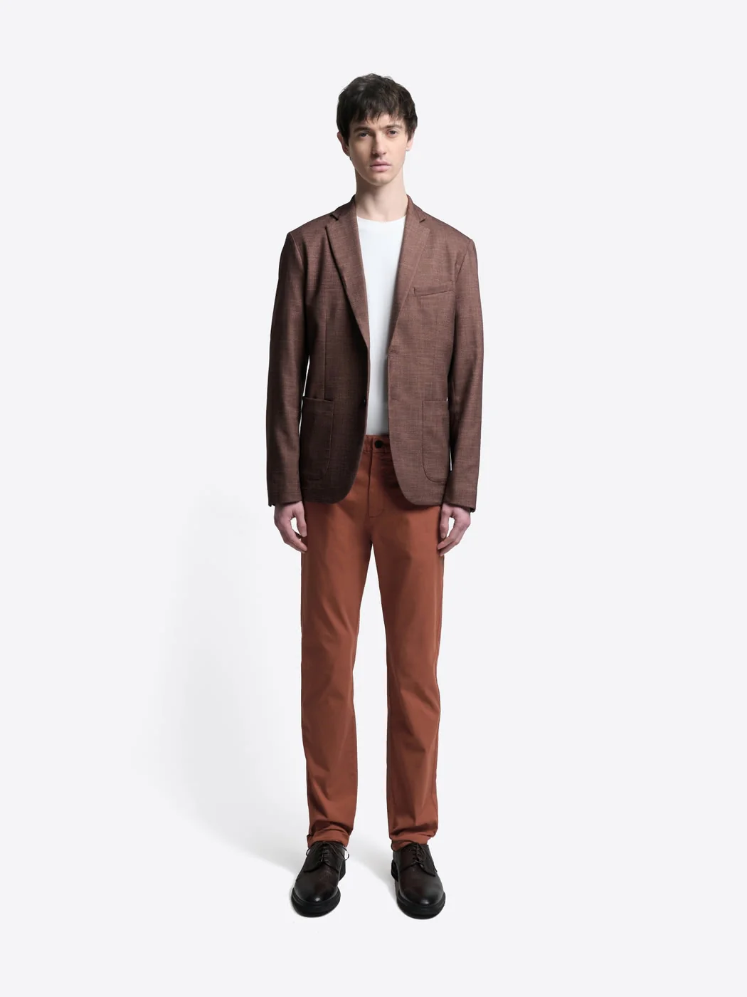 Chino slim en coton mélangé