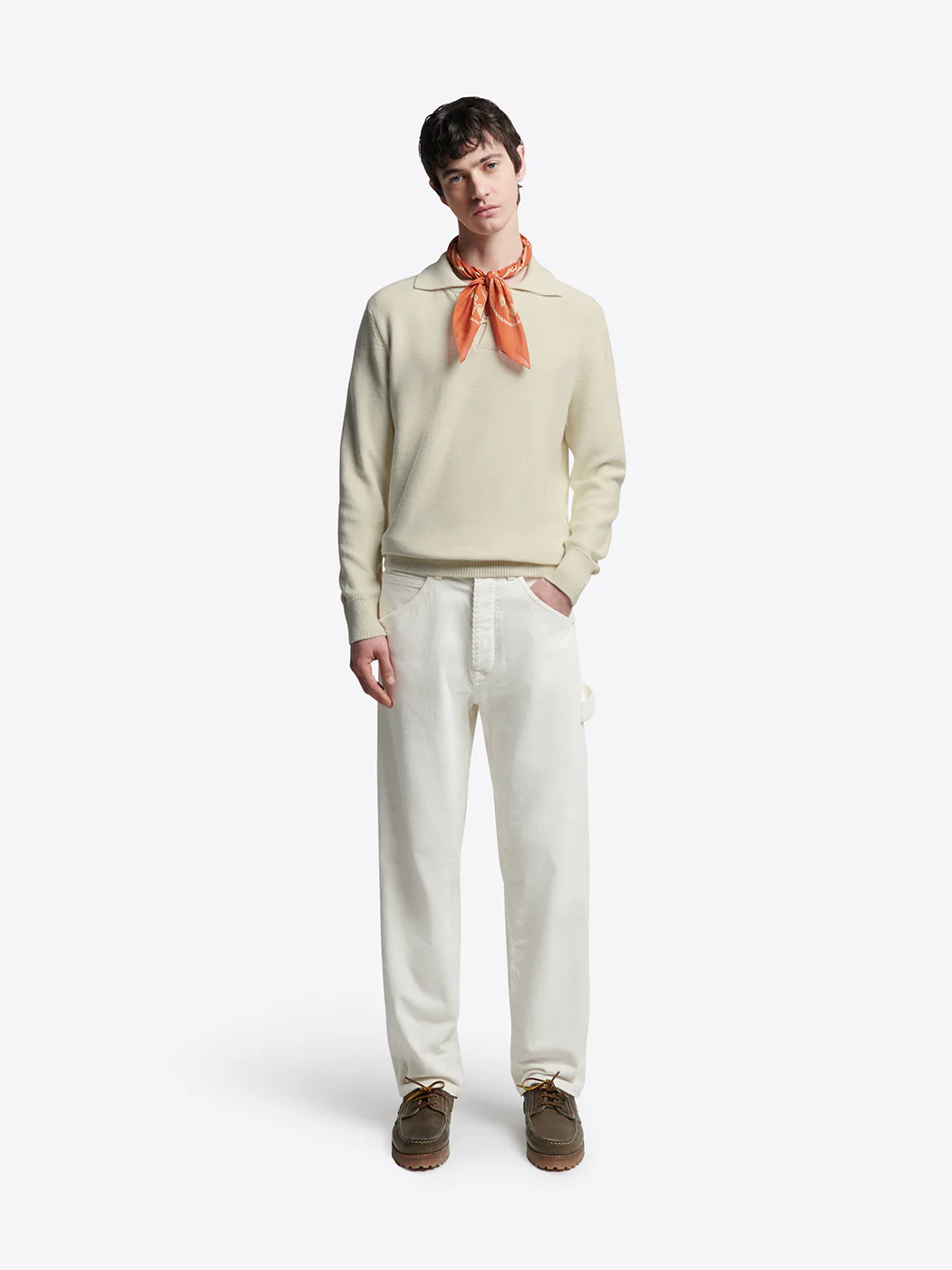 Chino loose fit  en velours côtelé