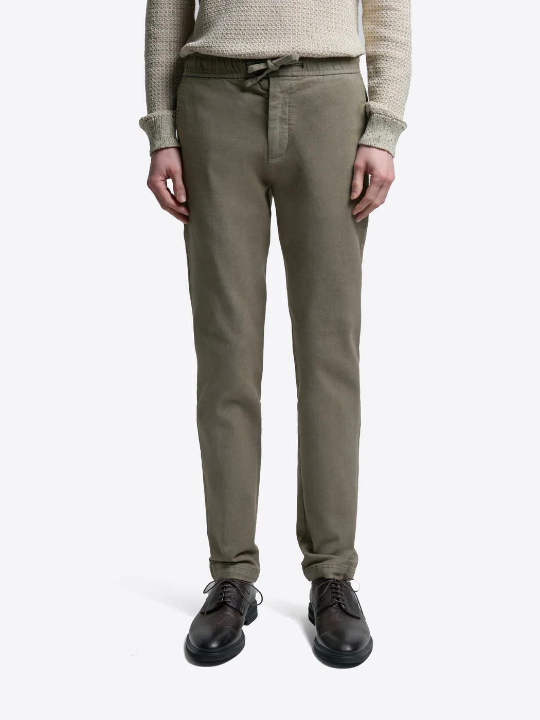 Chino slim en coton taille élastique - Image 2