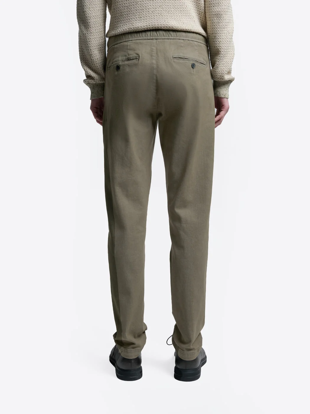Chino slim en coton taille élastique - Image 4