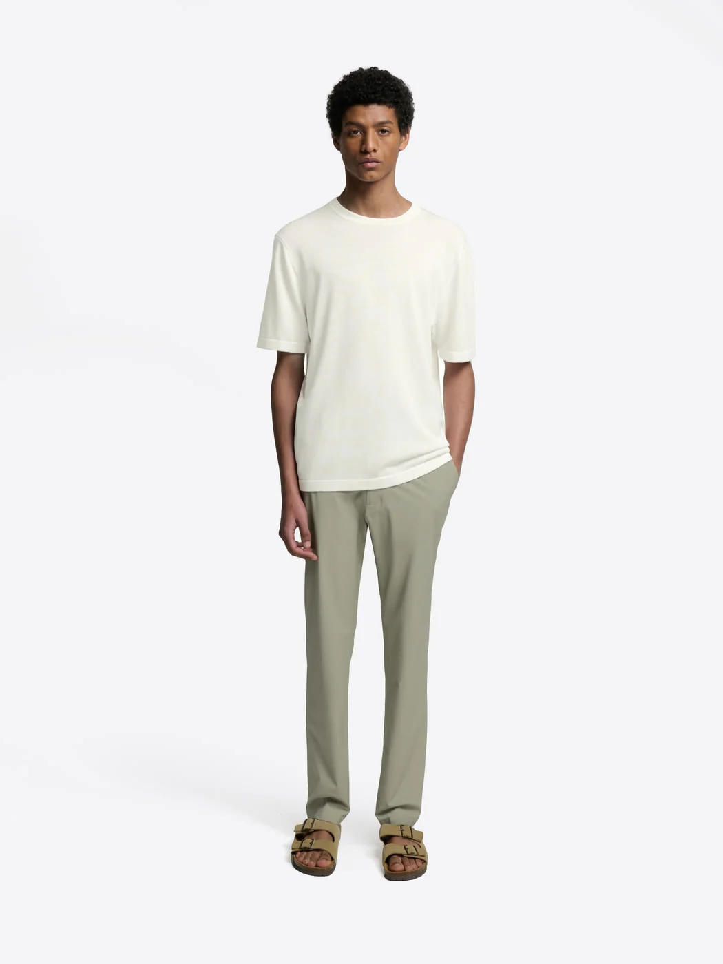 Chino slim taille semi-élastiquée