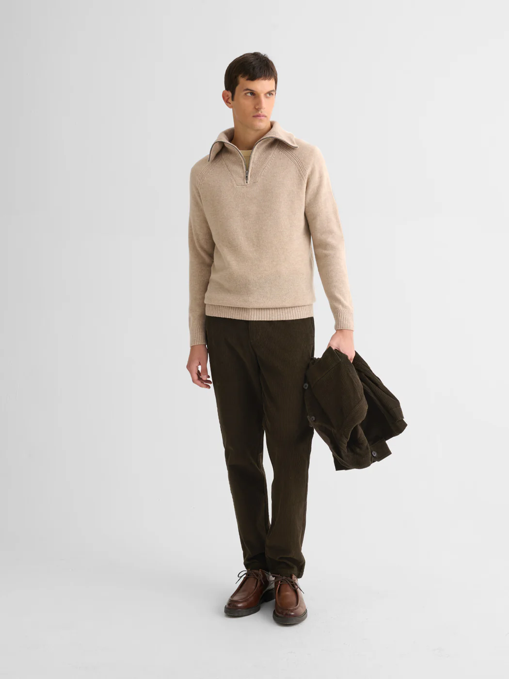 Chino en coton taille élastiquée