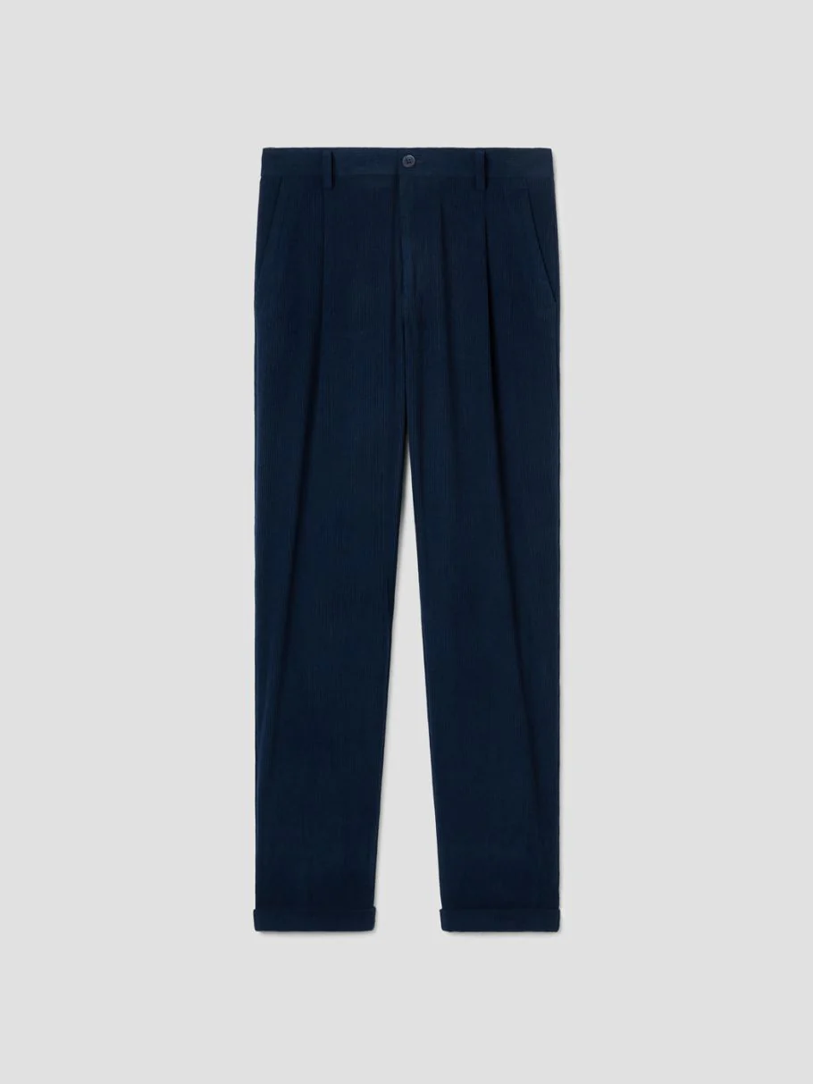 Pantalon à pinces en velours côtelé - Image 3