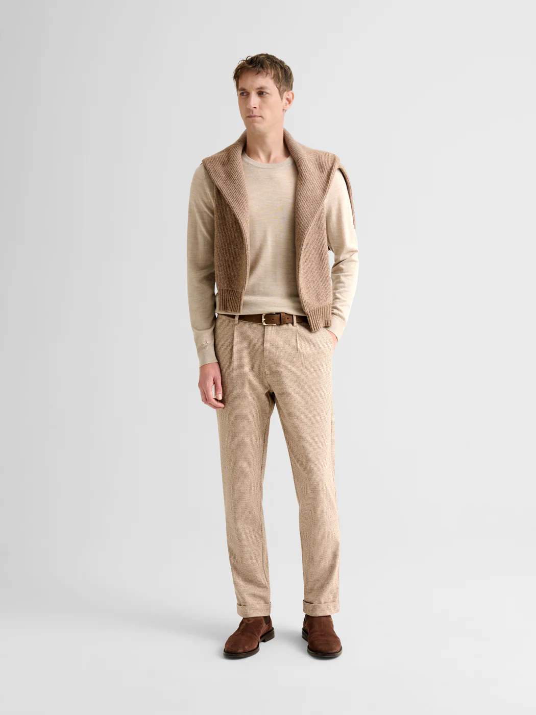 Chino coupe droite motif fantaisie