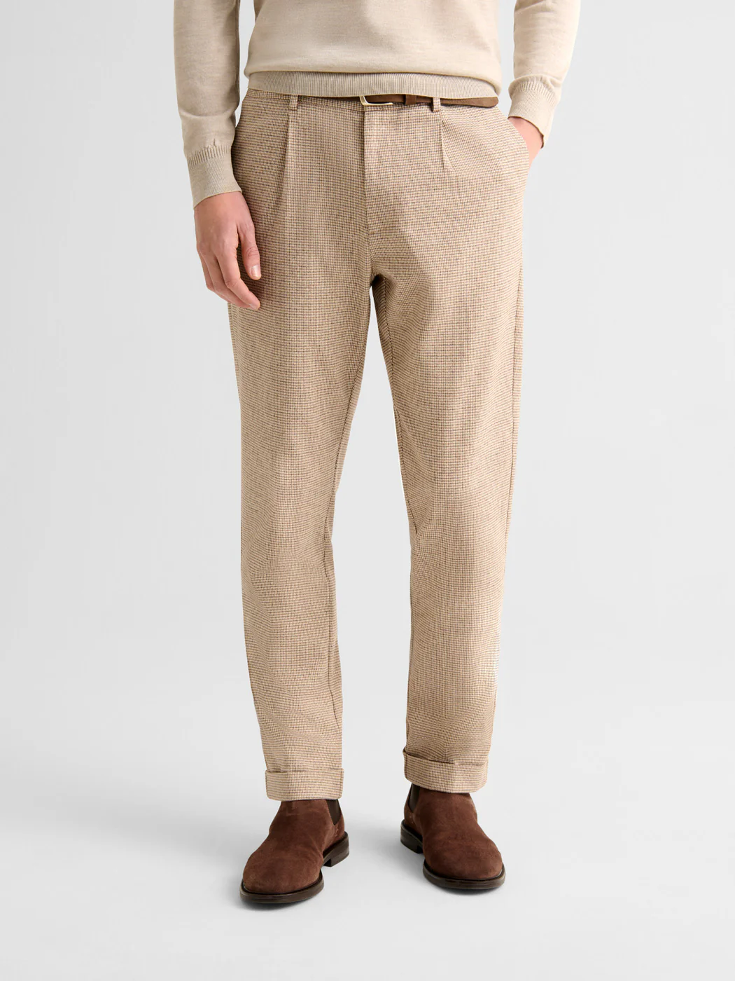 Chino coupe droite motif fantaisie - Image 2