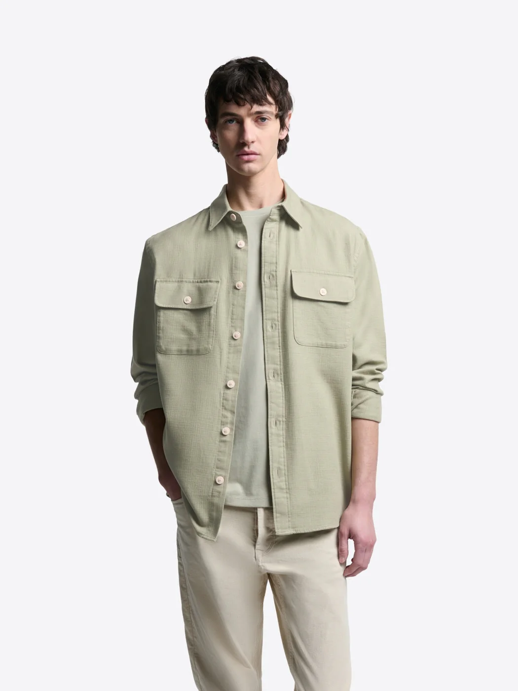 Surchemise regular unie