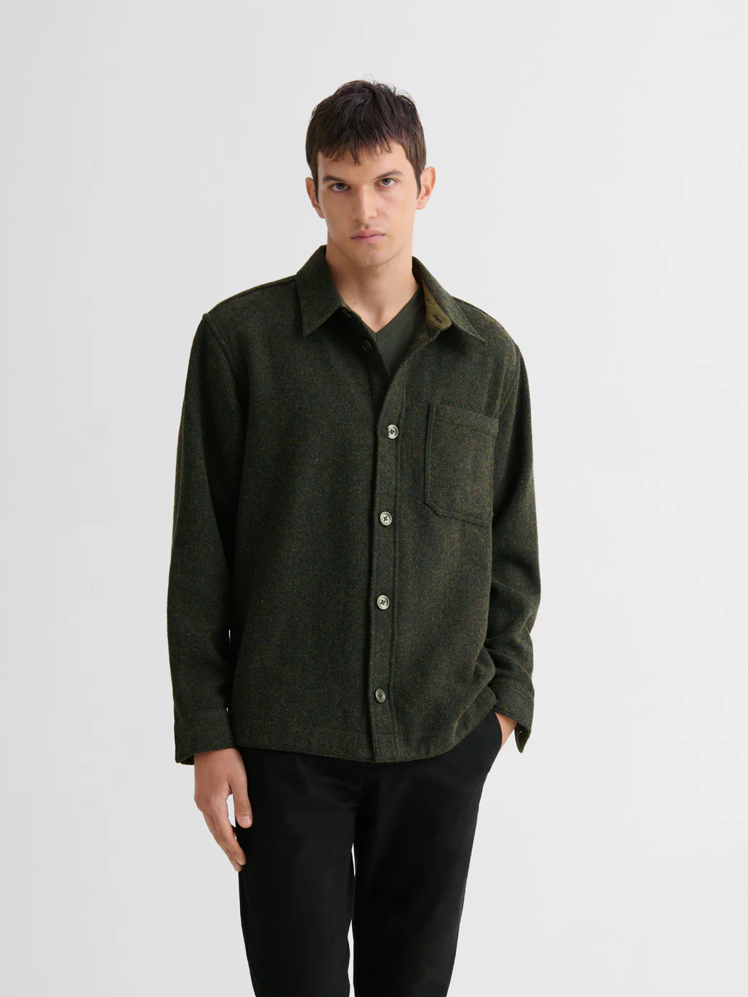 Surchemise regular chiné