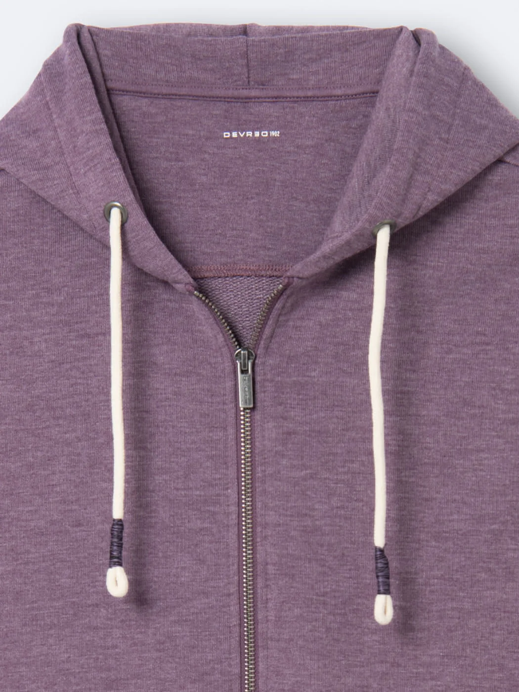 Sweat à capuche faux-uni en coton - Image 5