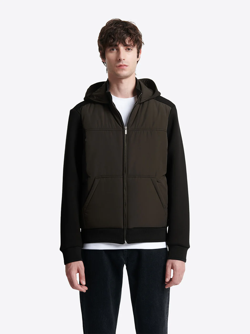 Sweat à capuche matelassé