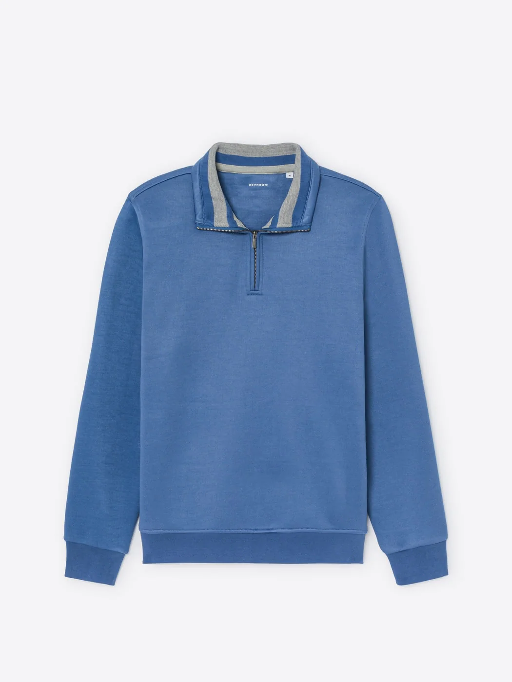Sweat col montant zippé en coton - Image 3