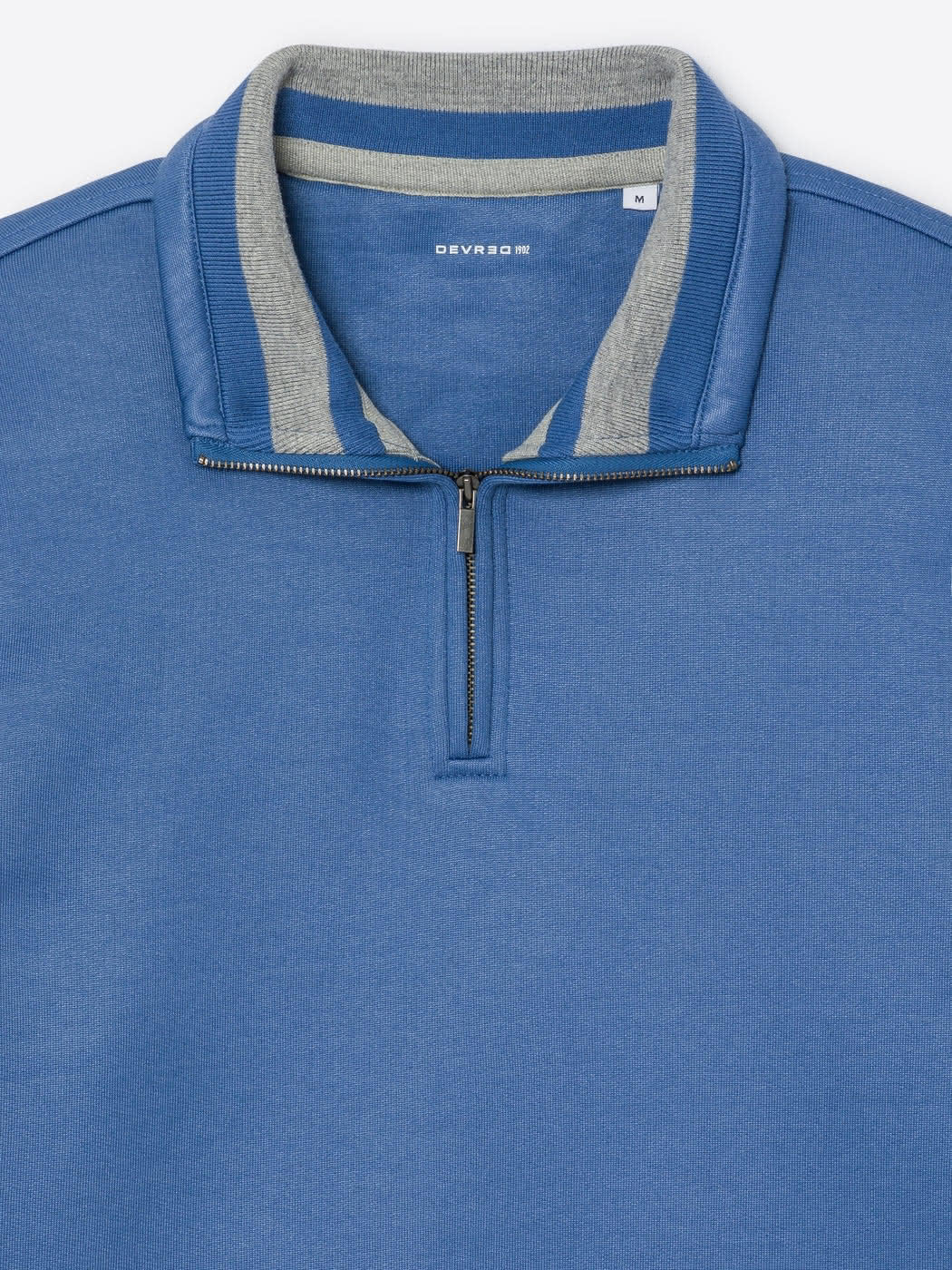 Sweat col montant zippé en coton - Image 6