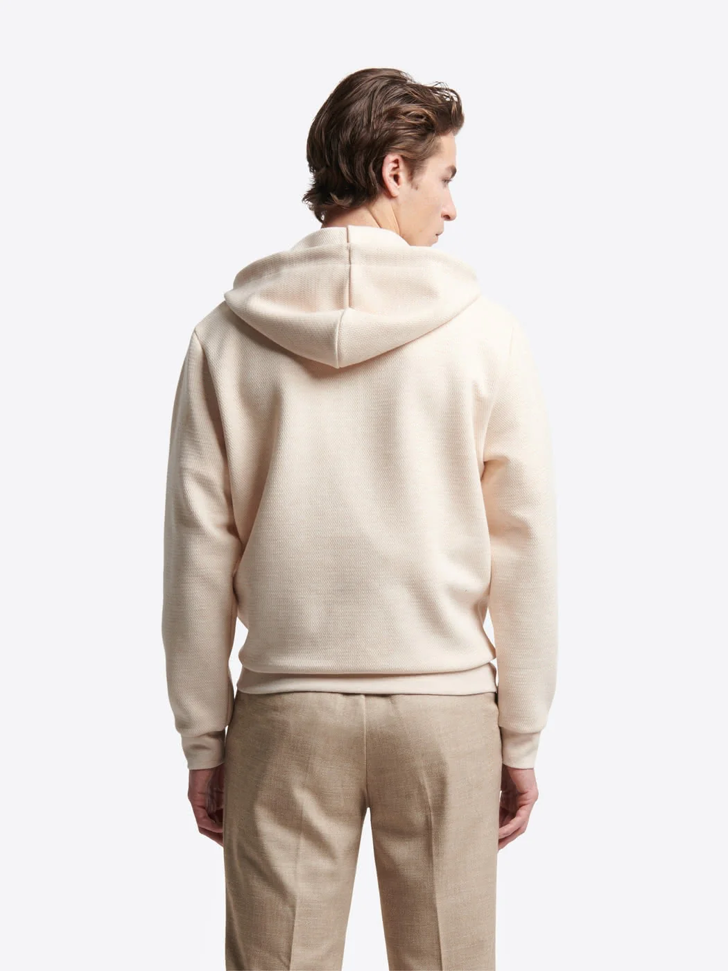 Sweat à capuche en coton chiné - Image 2