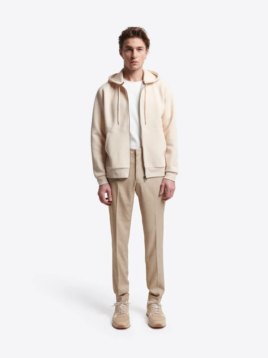 Sweat à capuche en coton chiné - Image 4