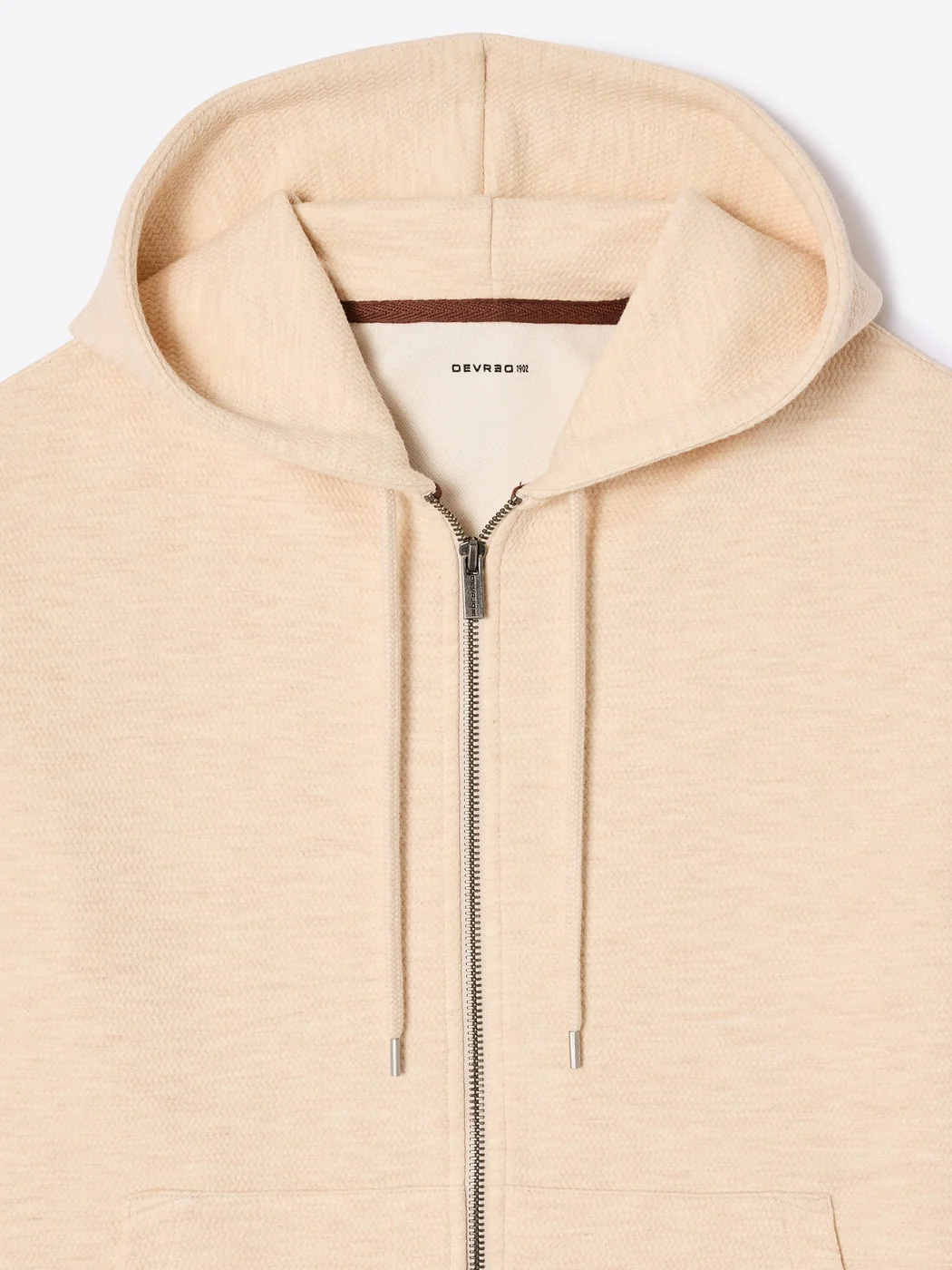Sweat à capuche en coton chiné - Image 6