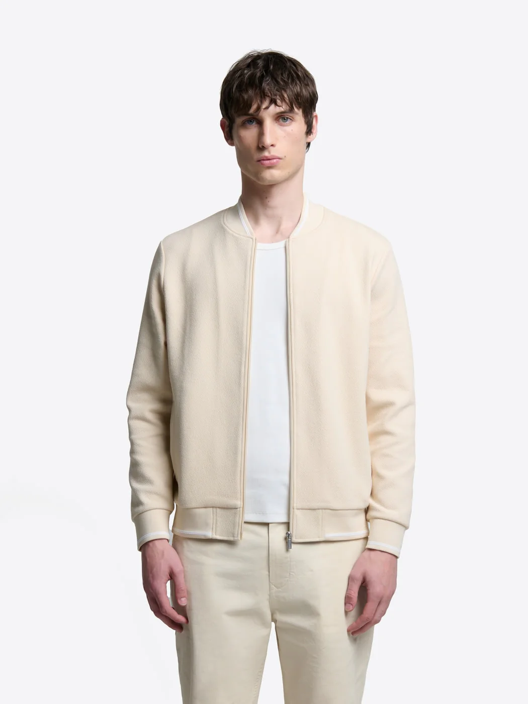 Veste légère col teddy