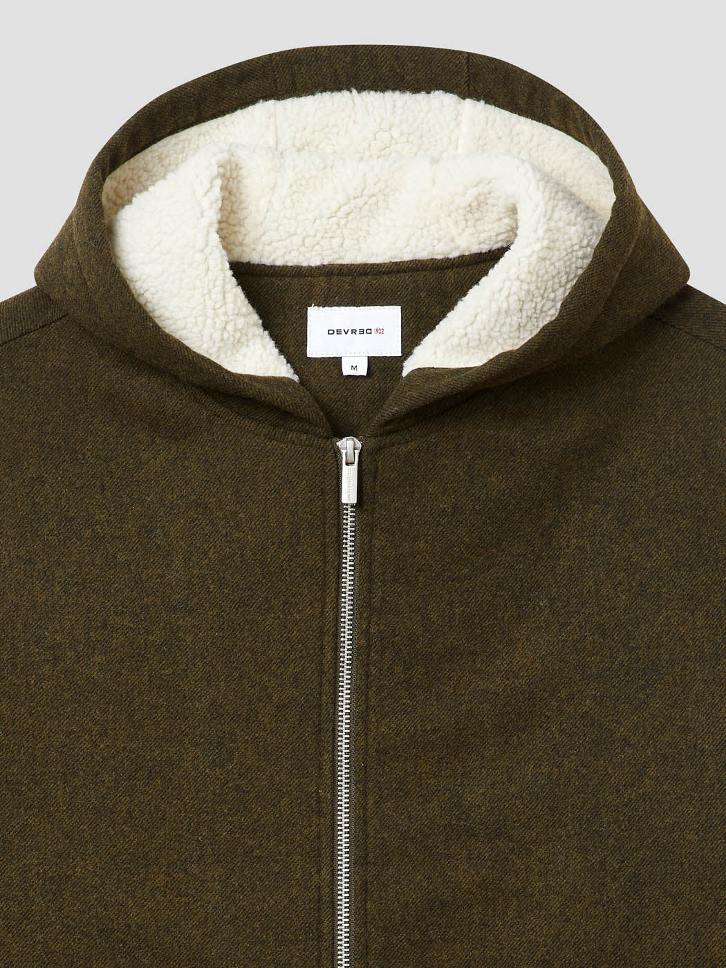 Blouson zippé à capuche en sherpa - Image 6