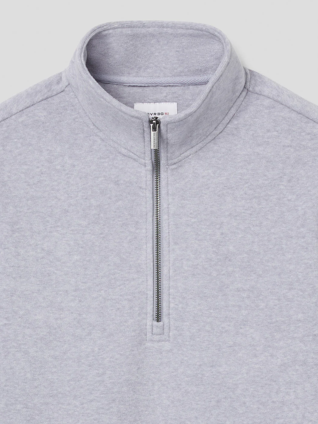 Sweat col montant zippé chiné - Image 6