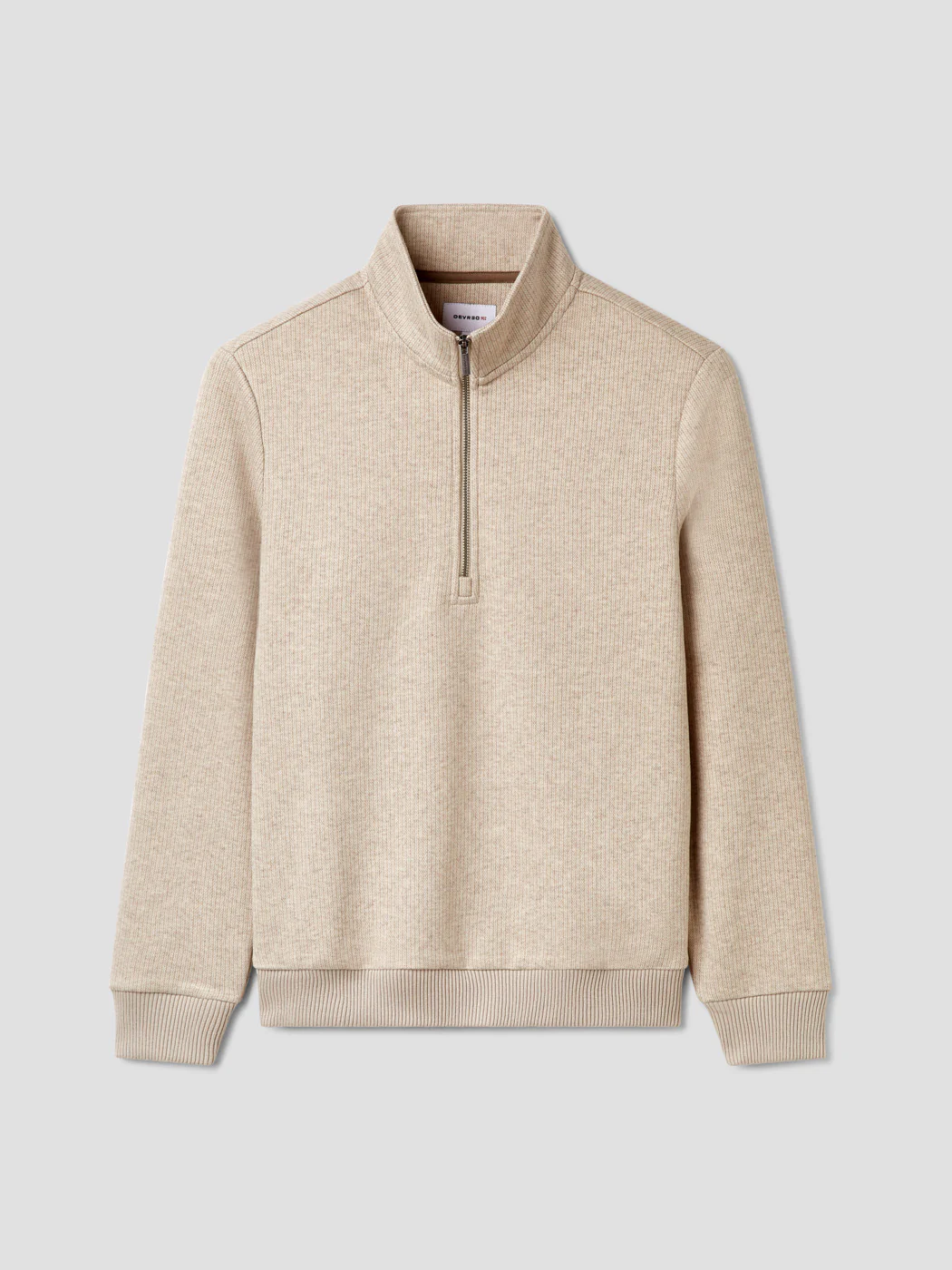 Sweat col montant zippé chiné - Image 3
