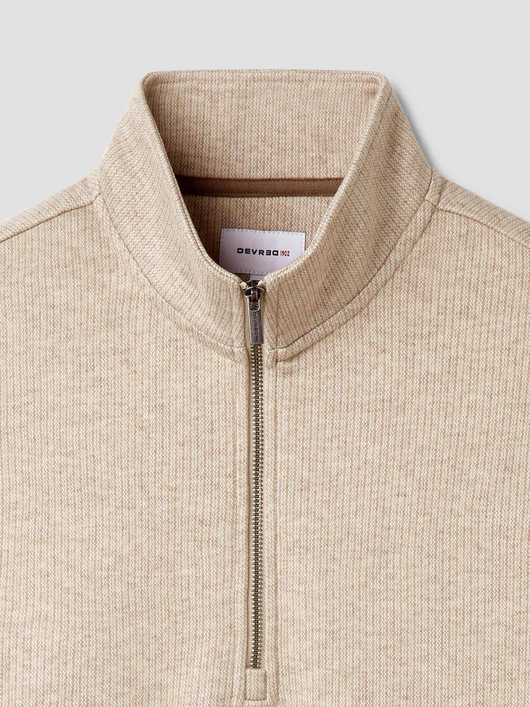 Sweat col montant zippé chiné - Image 6