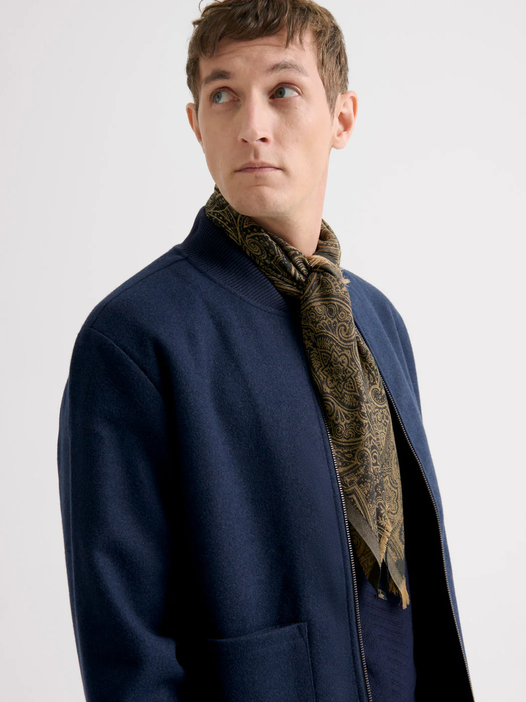 Blouson cardigan col teddy bi-matière - Image 5