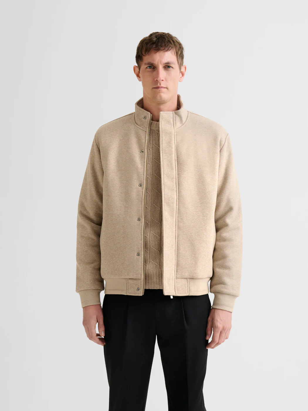 Sweat col montant chiné