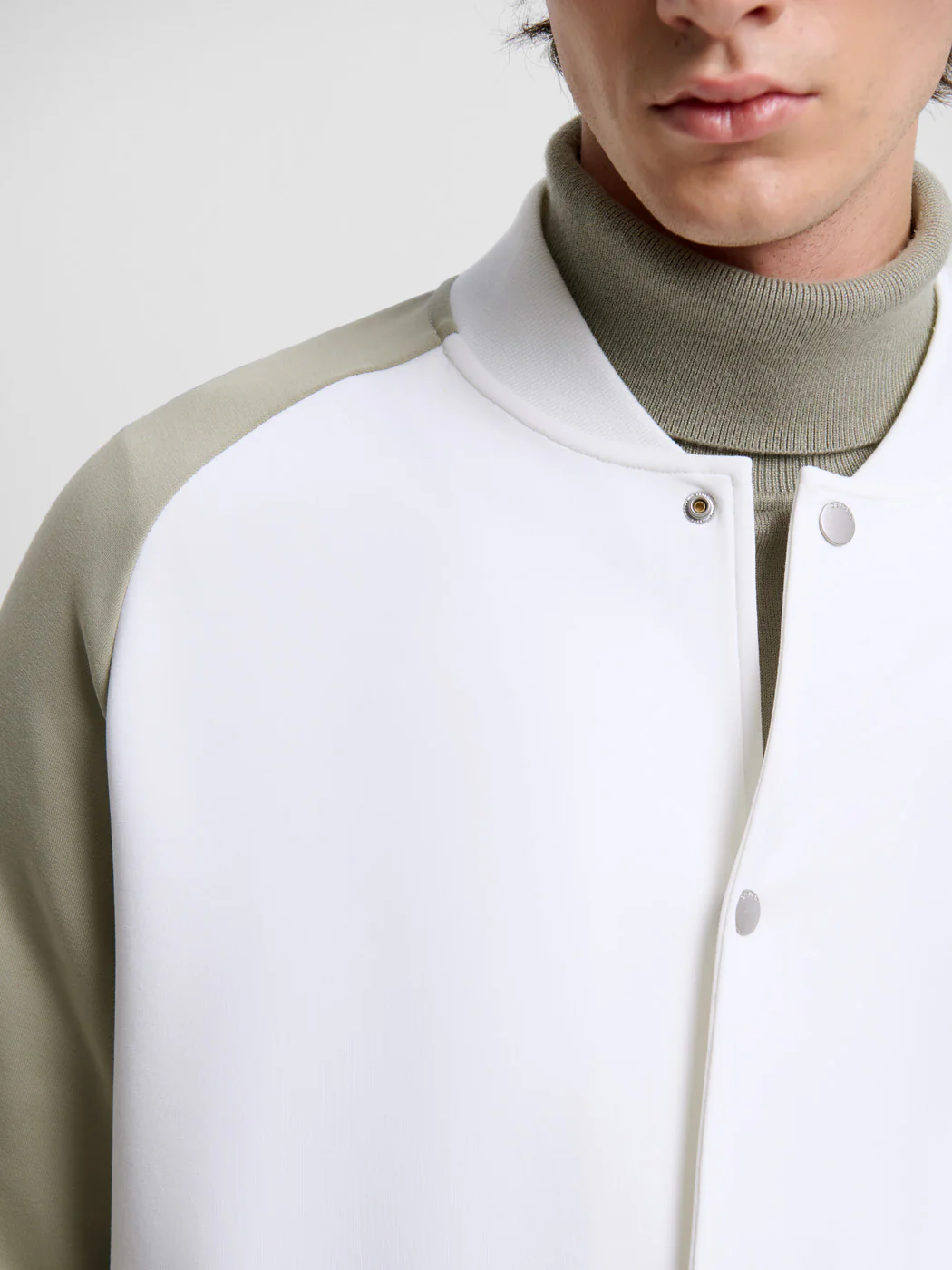 Sweat col teddy bicolore - Image 5