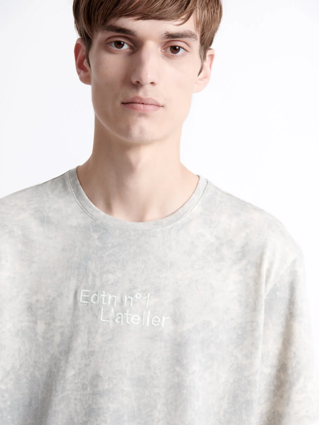 T-shirt col rond 100% coton - L'atelier - Image 5