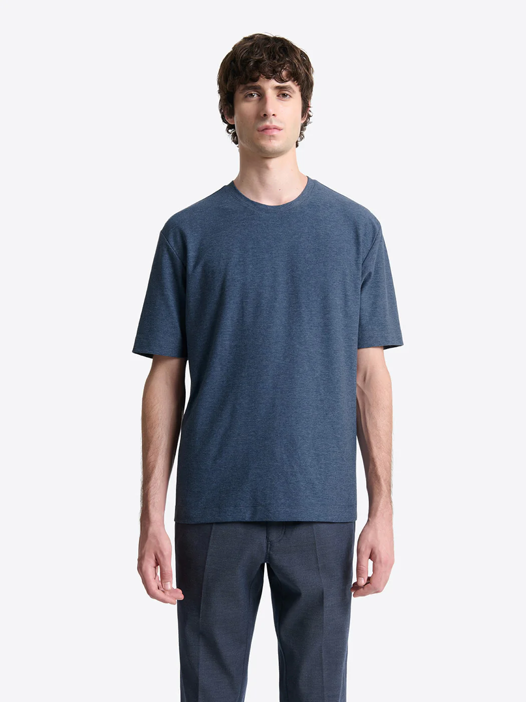 T-shirt col rond regular en coton