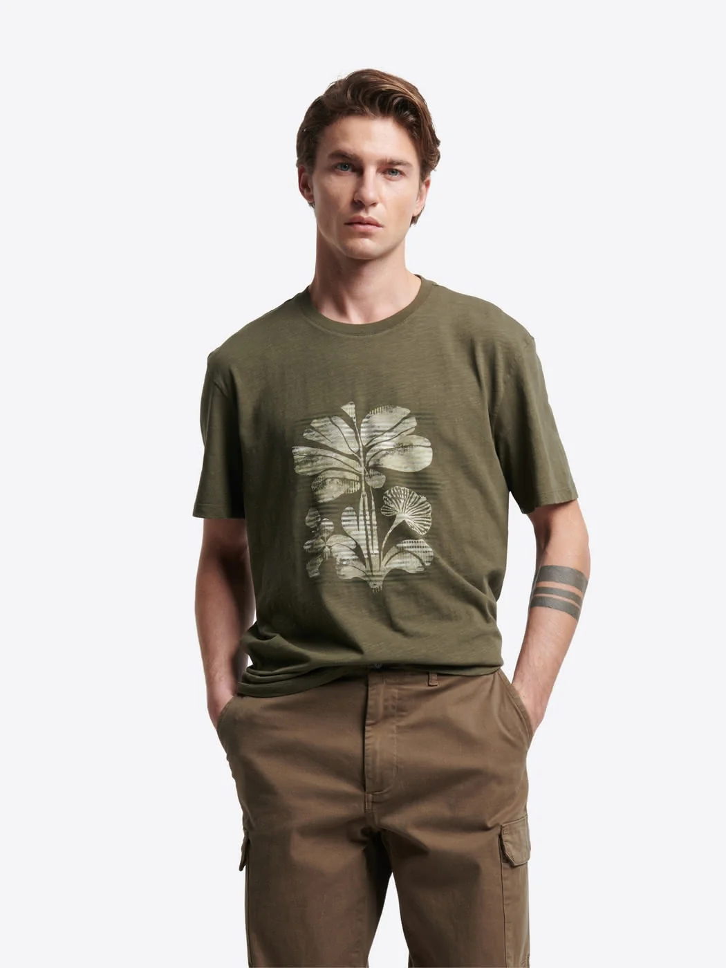 T-shirt col rond en coton