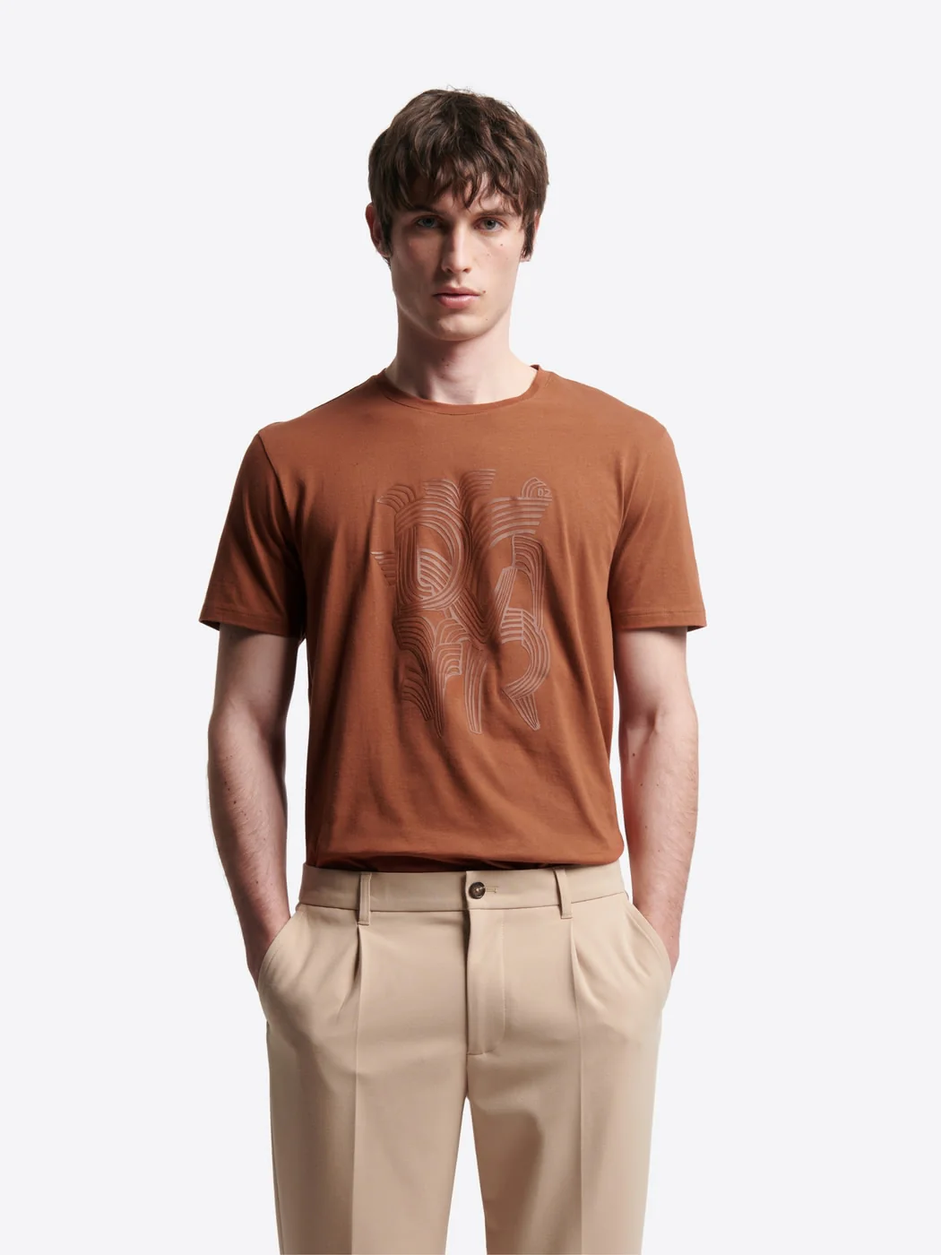 T-shirt col rond en coton