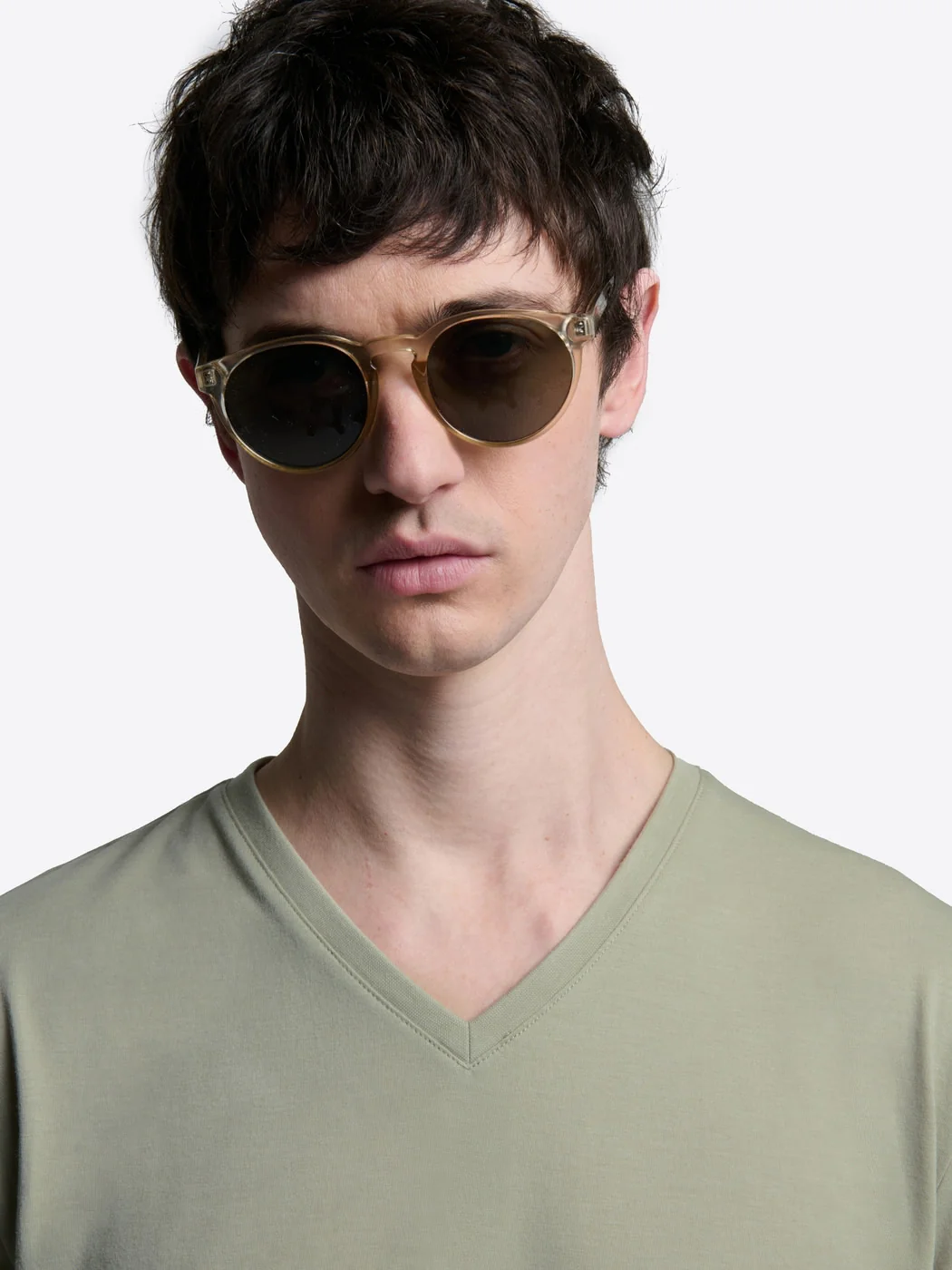 T-shirt col V en coton Supima® - Image 5