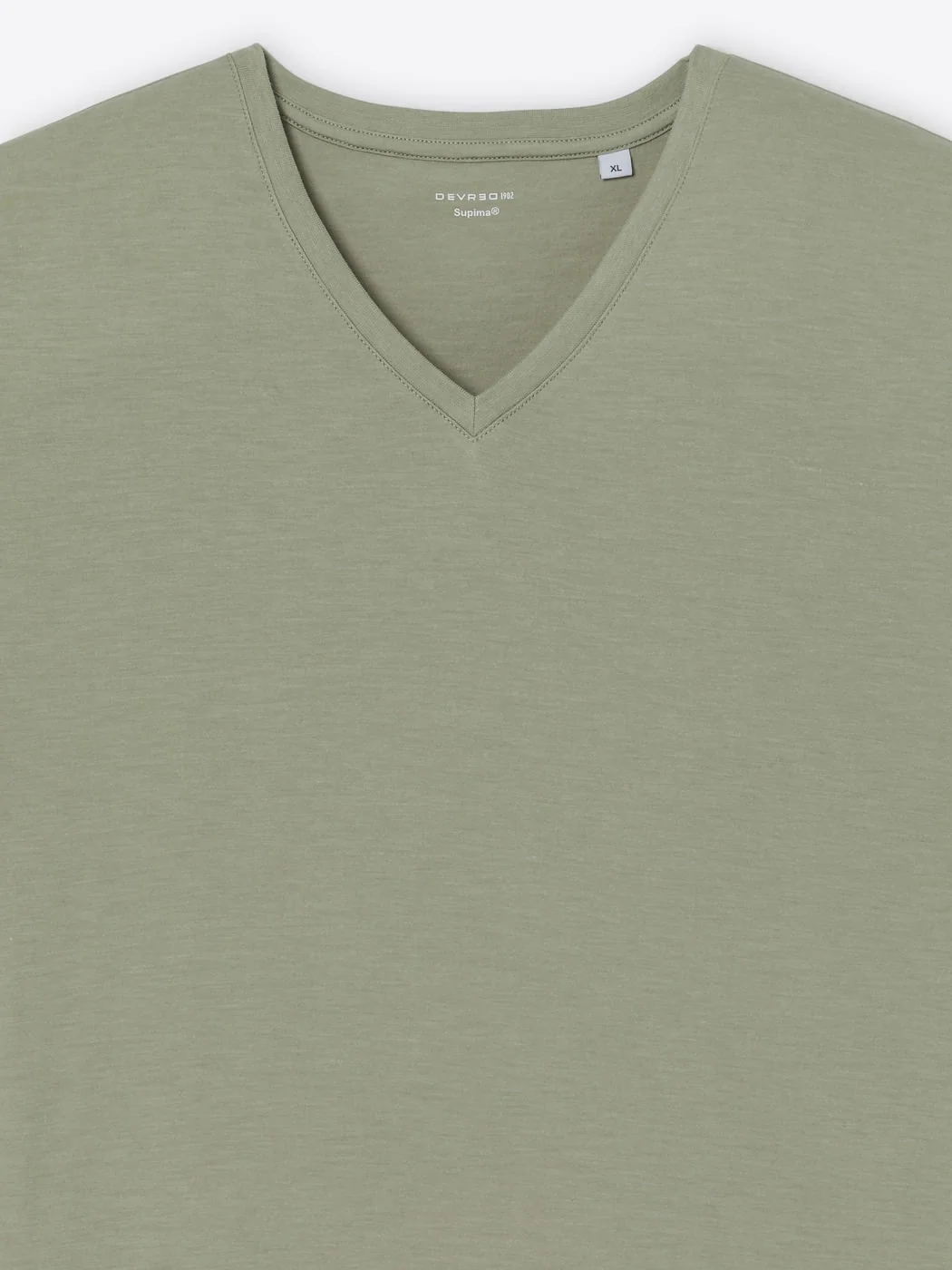 T-shirt col V en coton Supima® - Image 6