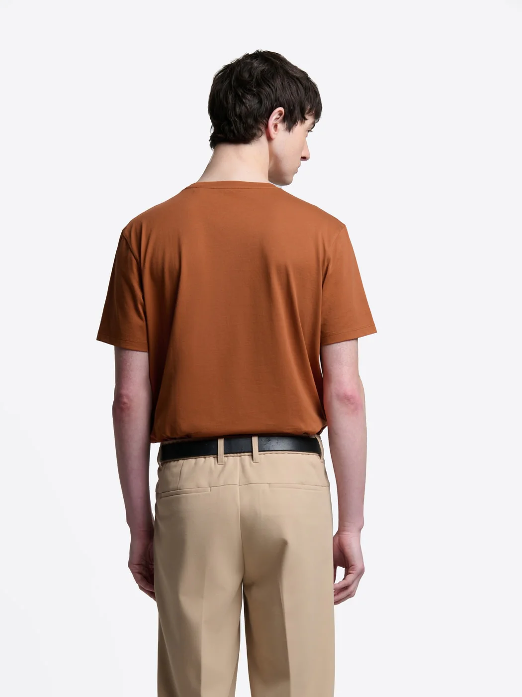 T-shirt col V en coton Supima® - Image 2