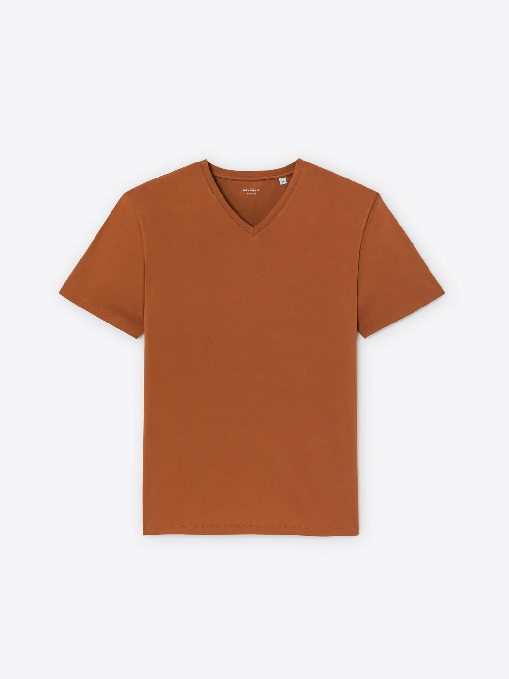 T-shirt col V en coton Supima® - Image 3
