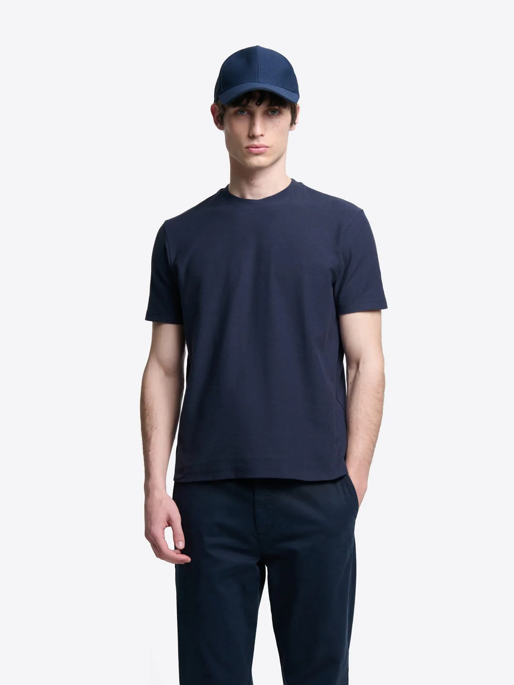 T-shirt col rond touchĂ© crĂȘpe