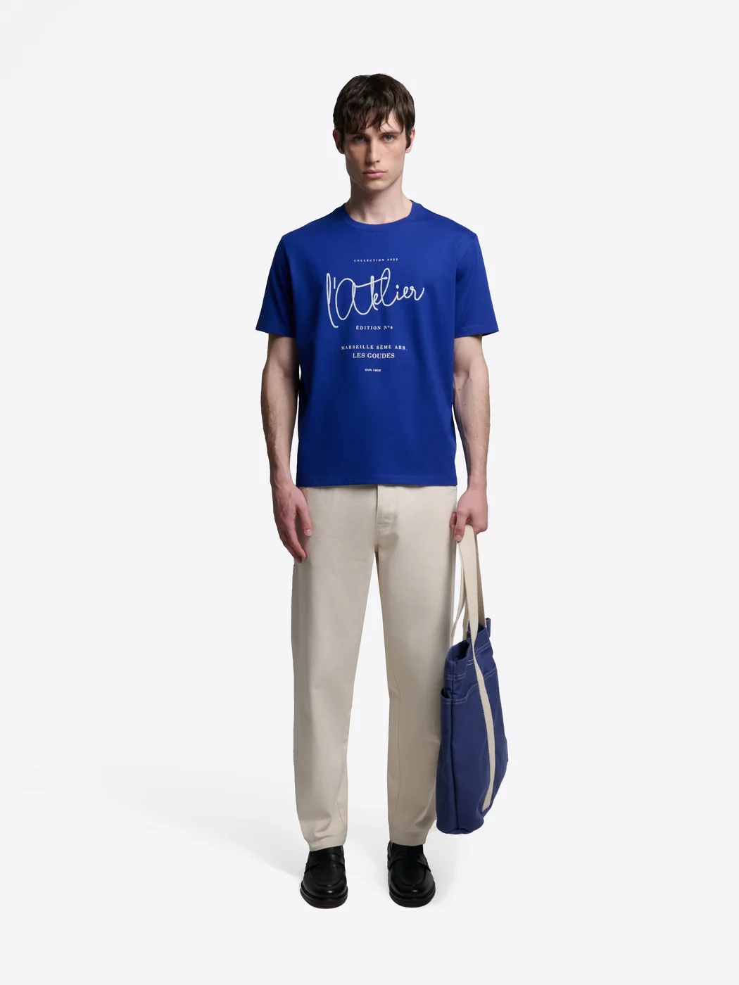 T-shirt col rond en coton - L'atelier - Image 3