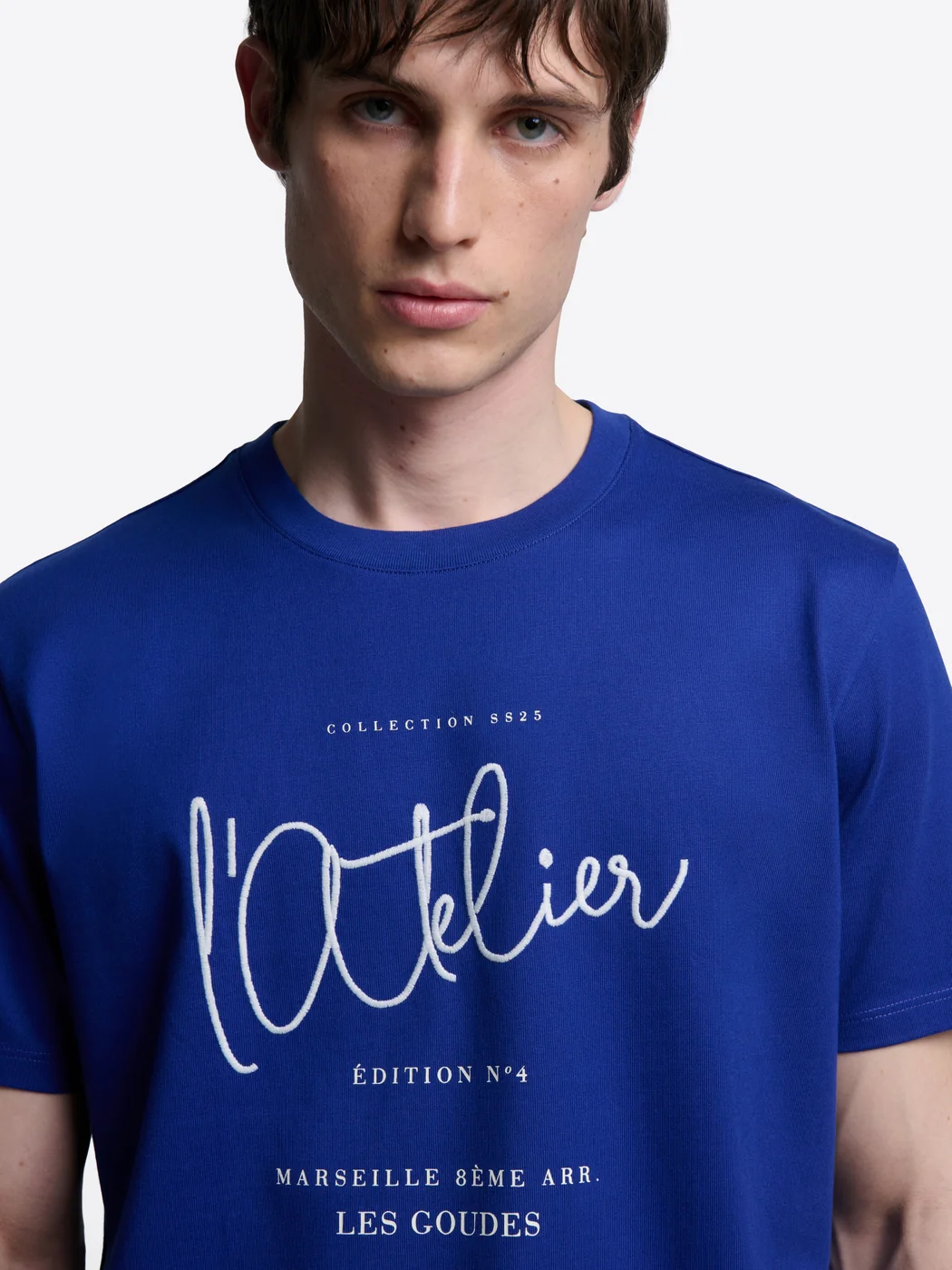 T-shirt col rond en coton - L'atelier - Image 4