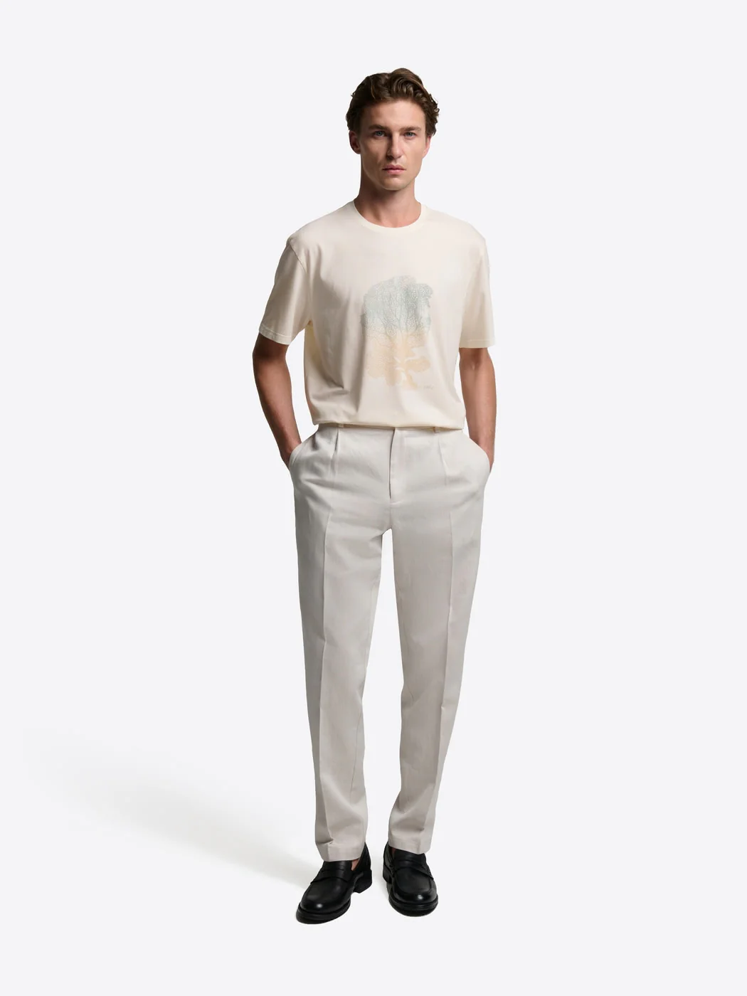 T-shirt col rond en coton - Image 4