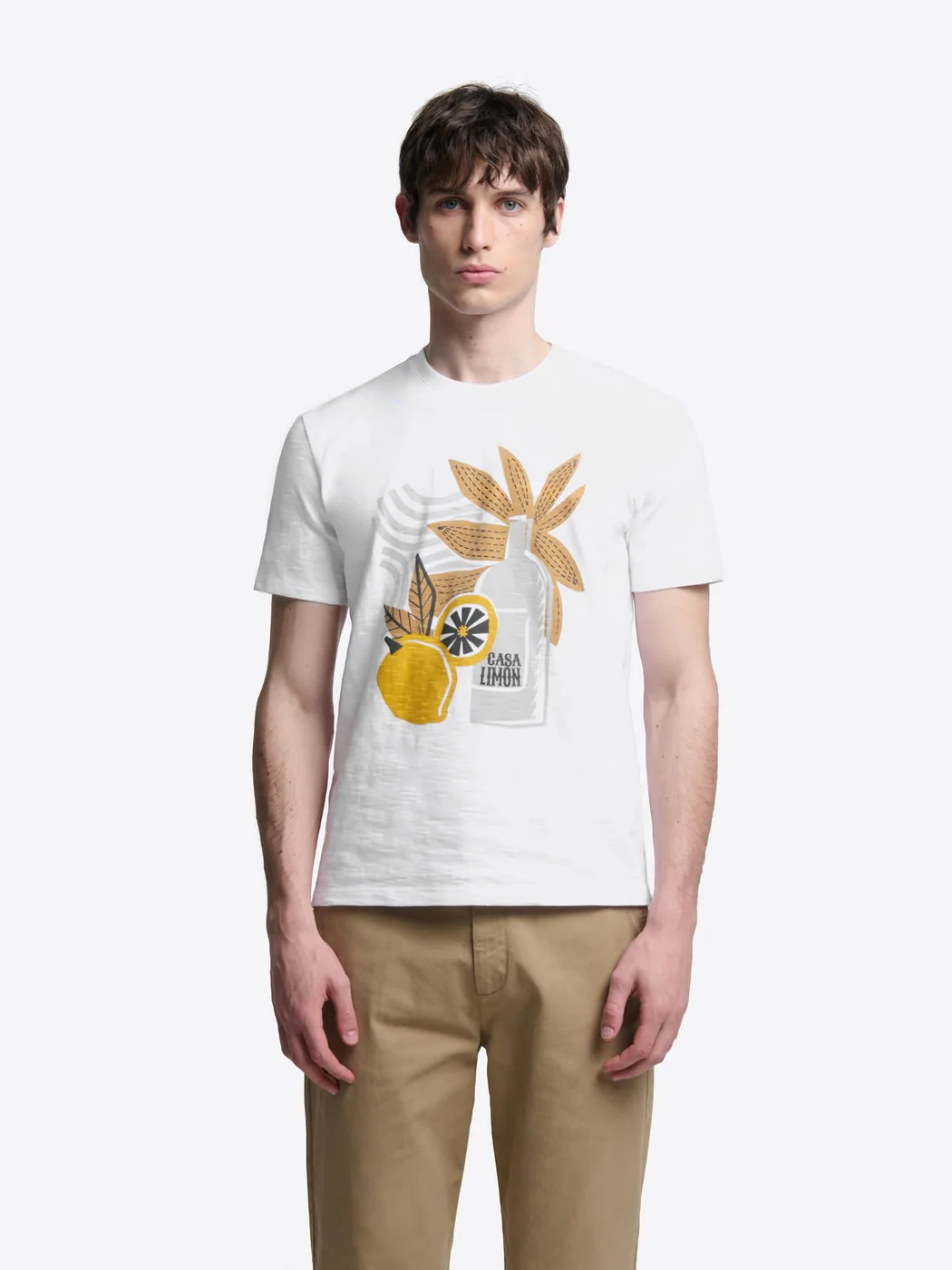 T-shirt col rond en coton