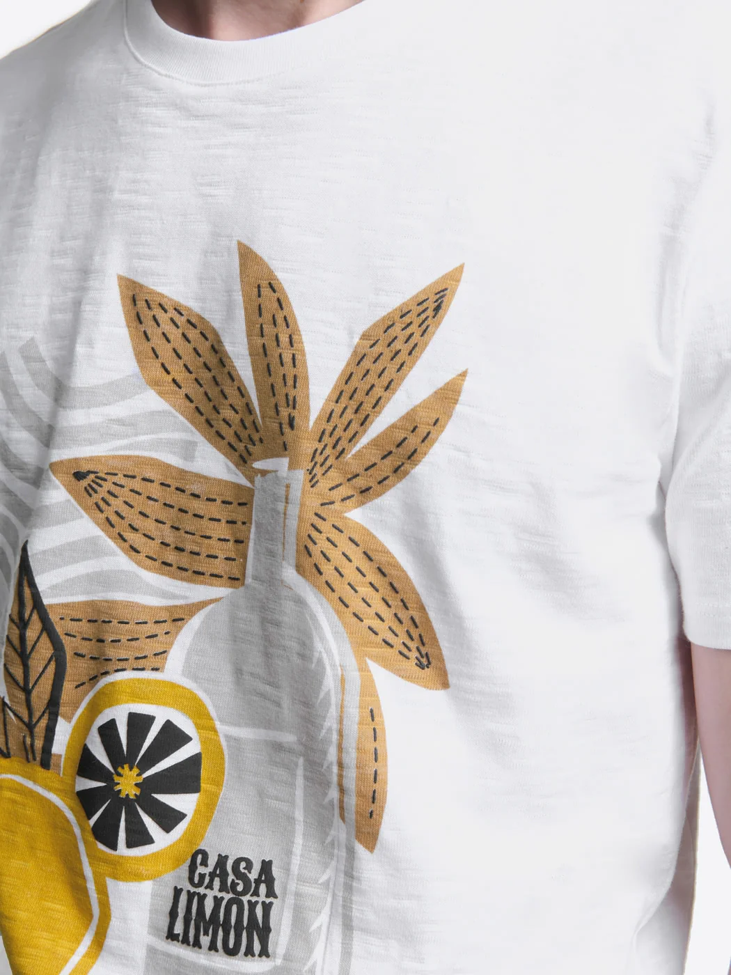 T-shirt col rond en coton - Image 5