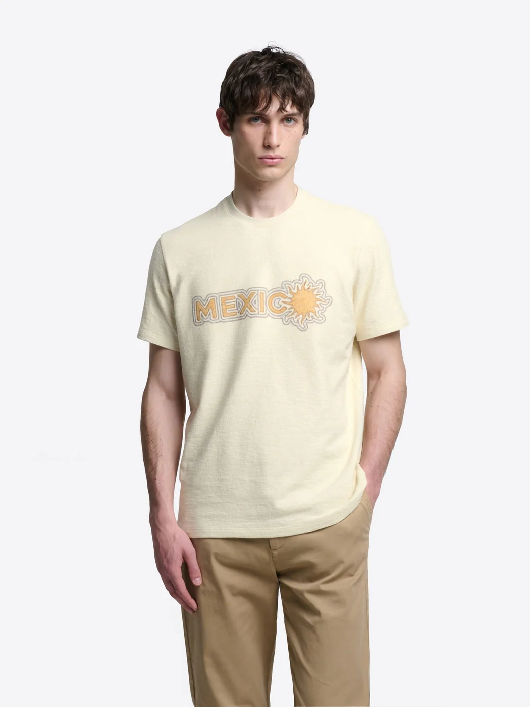 T-shirt col rond en coton