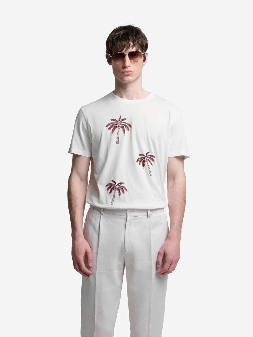 T-shirt col rond en coton