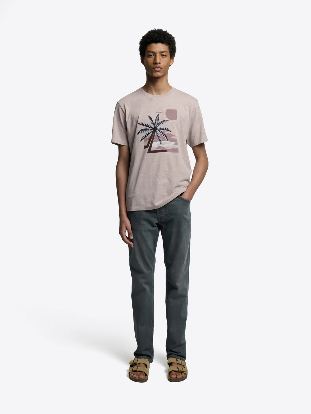 T-shirt col rond en coton - Image 4