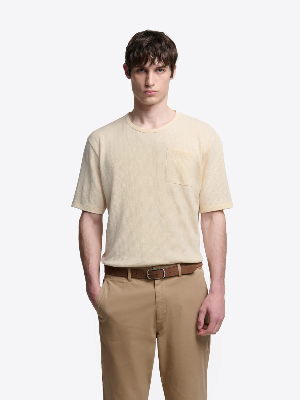 T-shirt col rond en coton