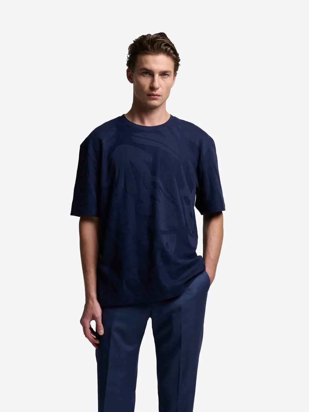 T-shirt col rond en coton