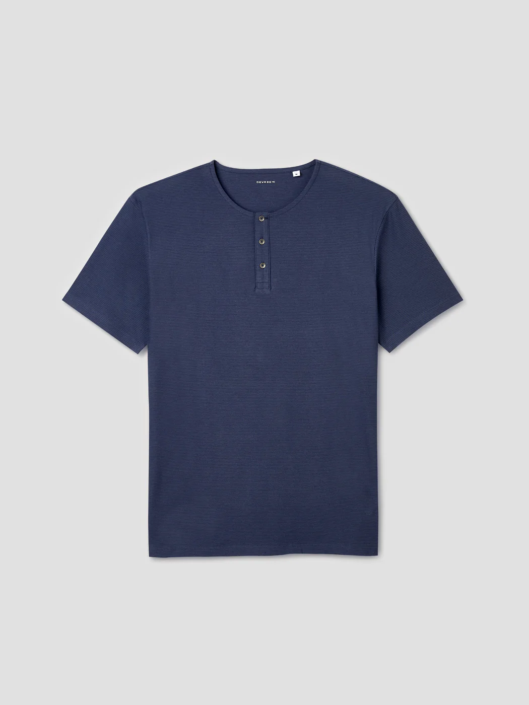 T-shirt col tunisien en coton - Image 3