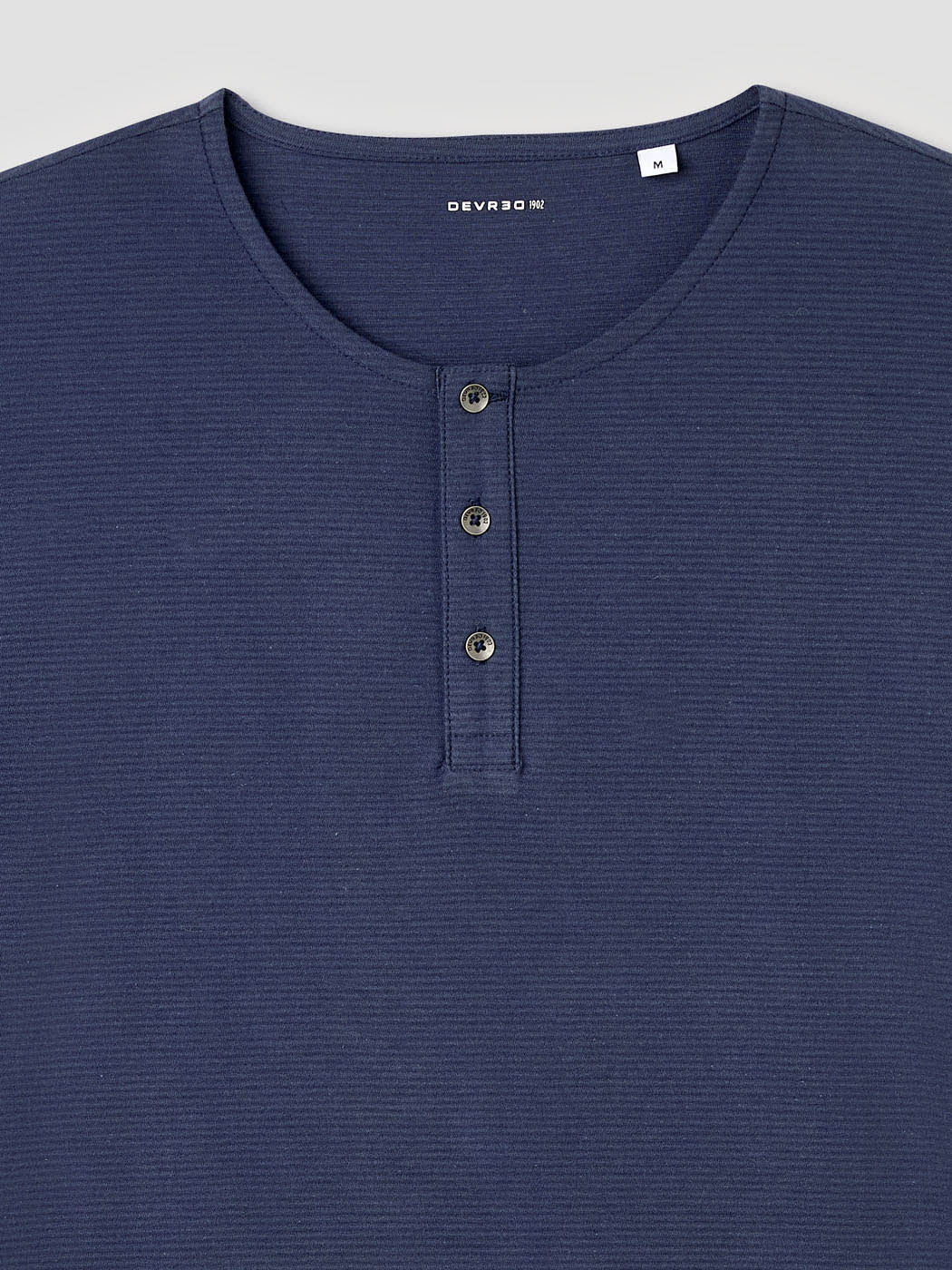 T-shirt col tunisien en coton - Image 6