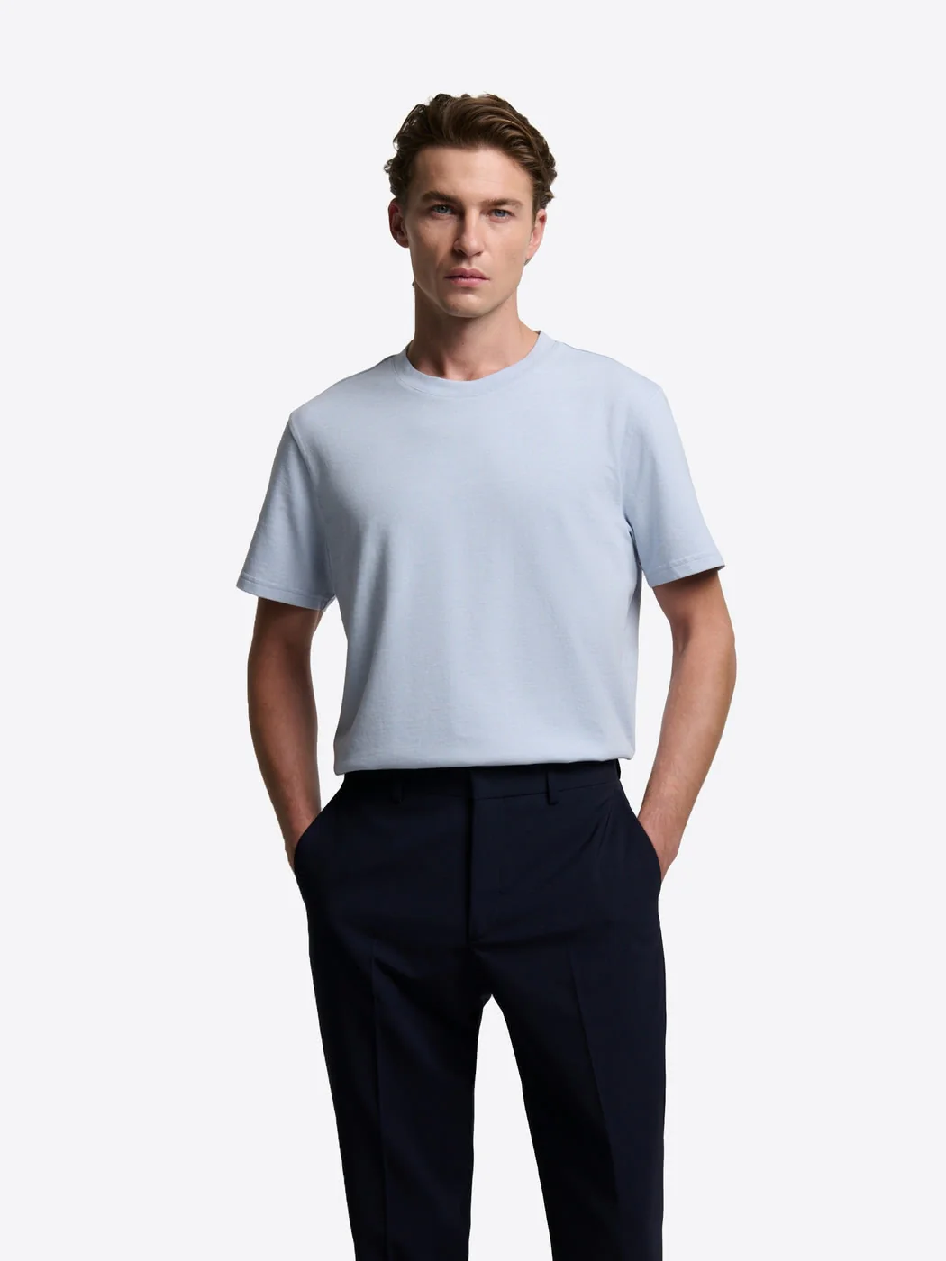 T-shirt col rond en coton