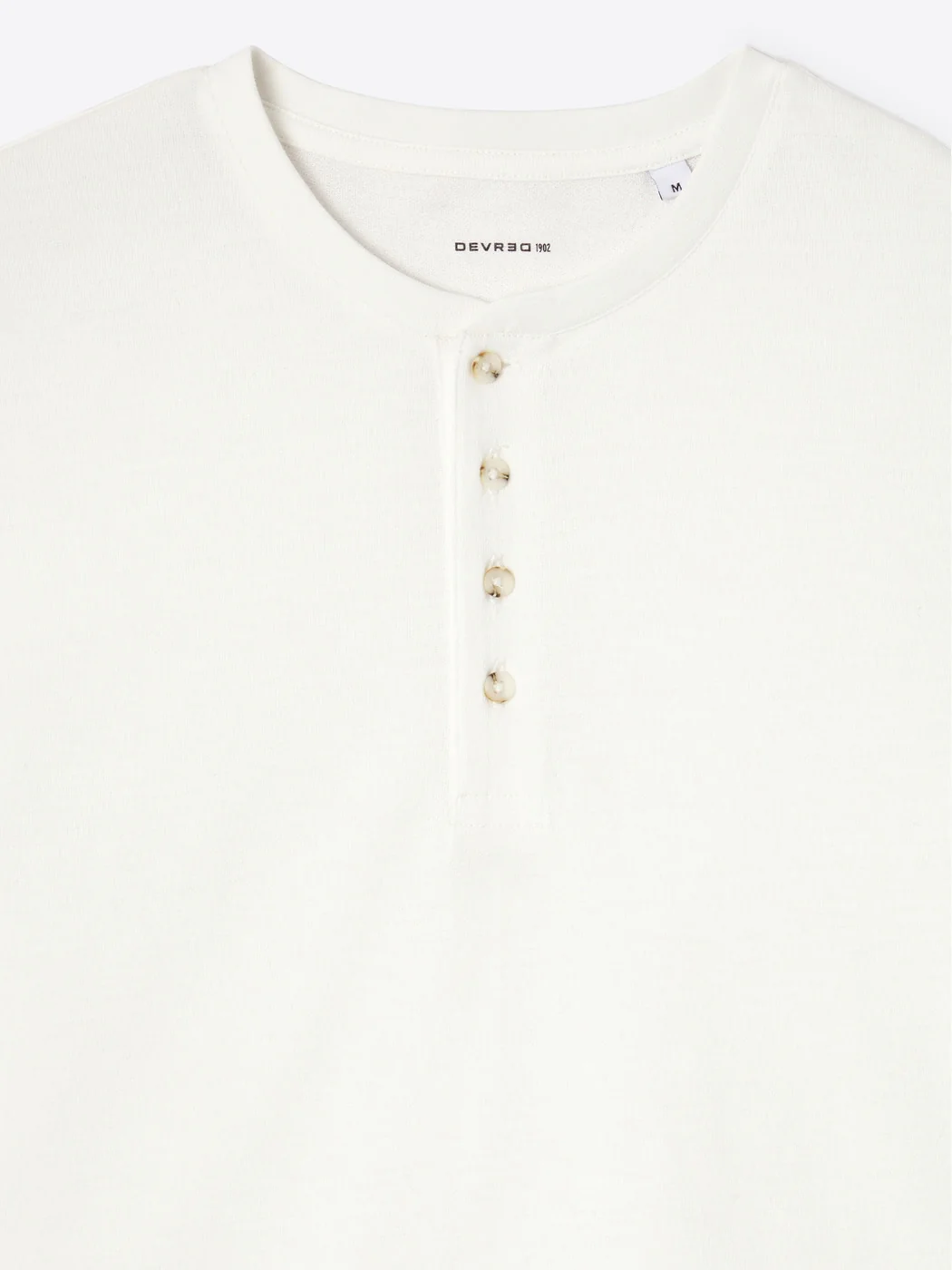 T-shirt col tunisien en coton - Image 6